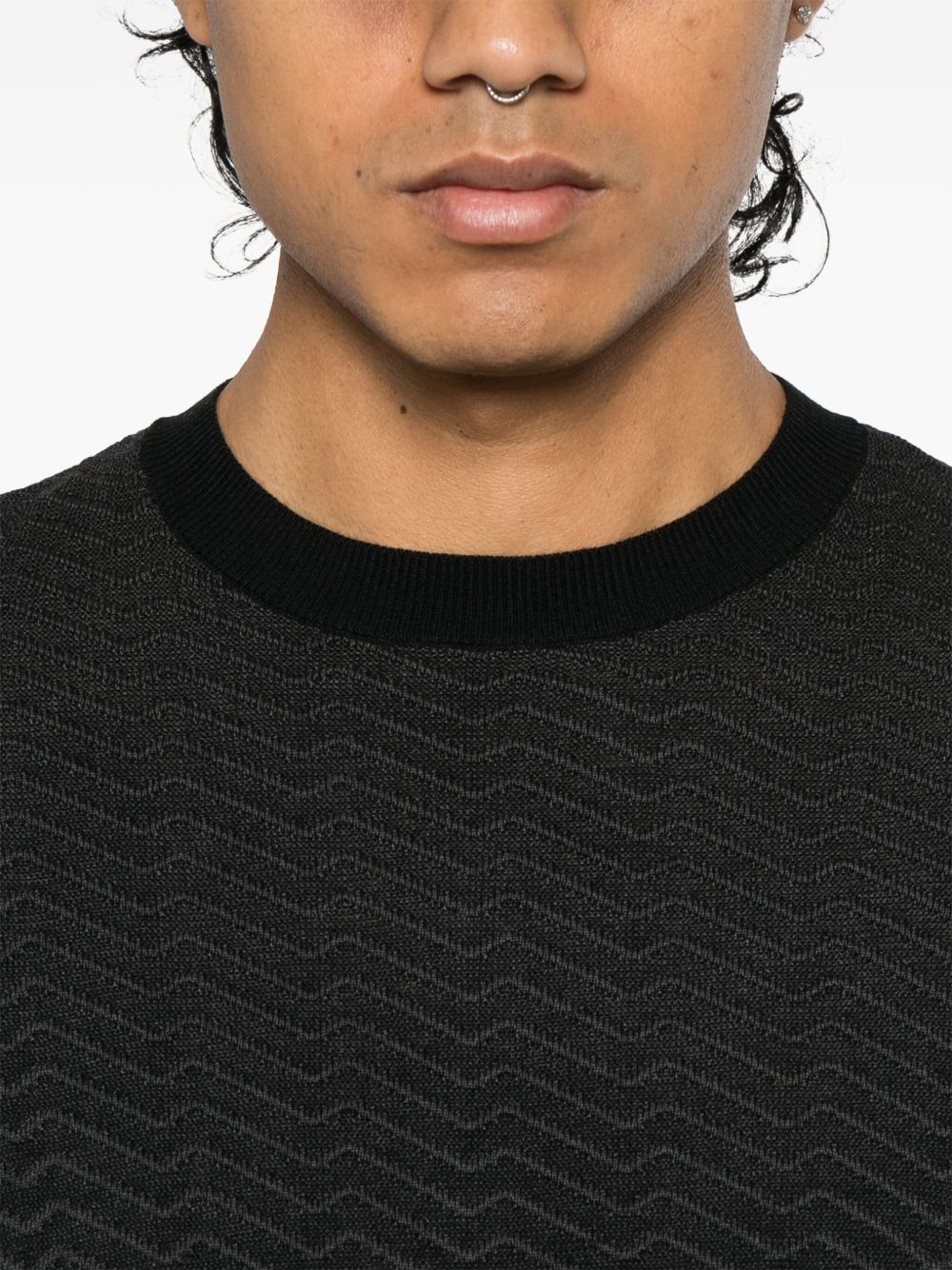 Wool blend crewneck sweater