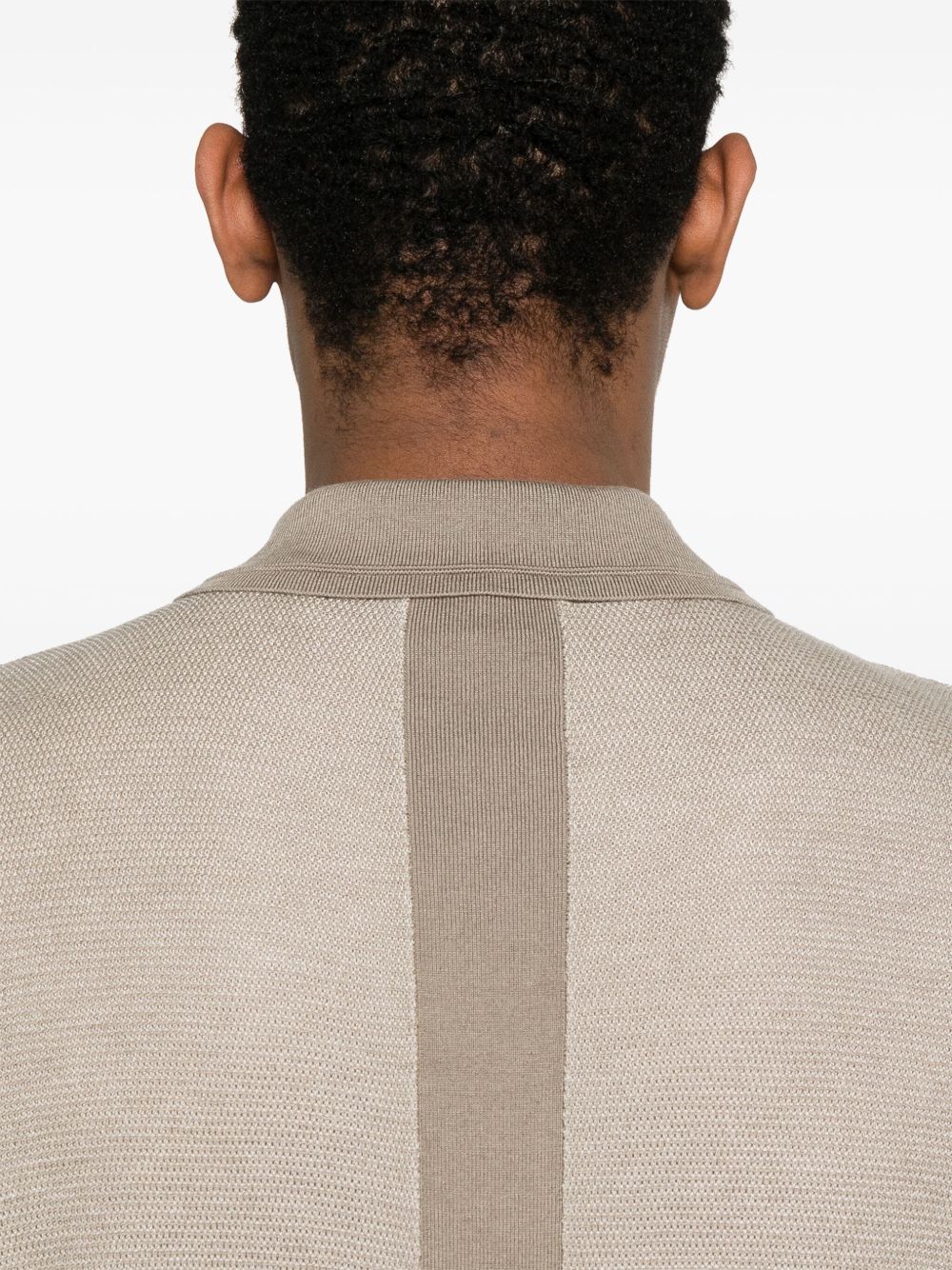 Wool blend polo shirt