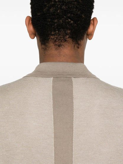 Wool blend polo shirt