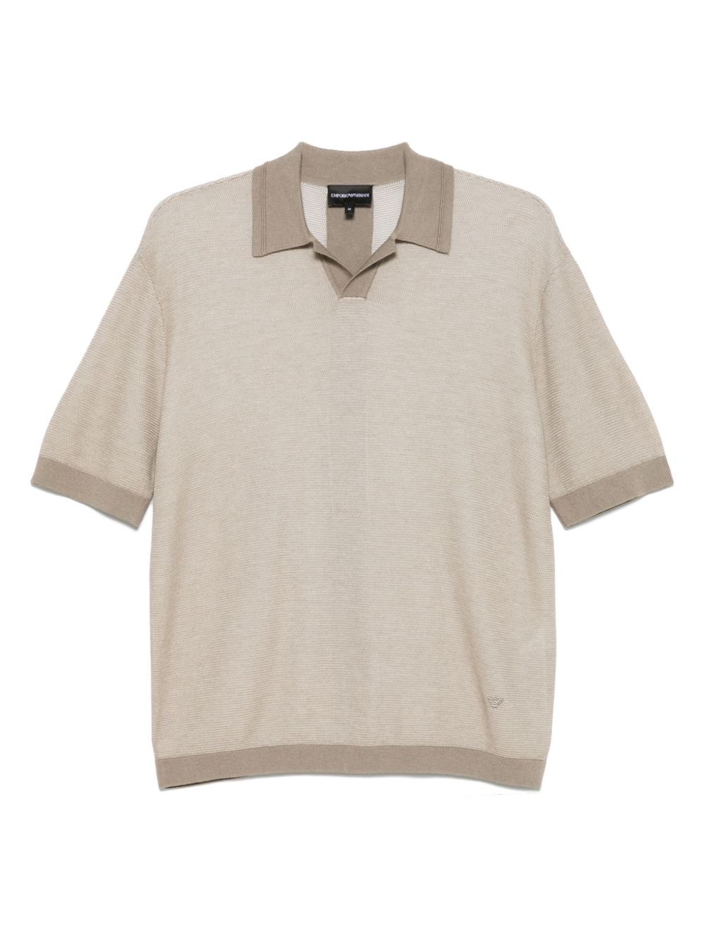 Wool blend polo shirt