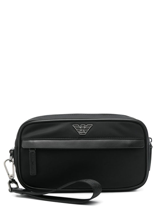 Logo nylon beuaty-case
