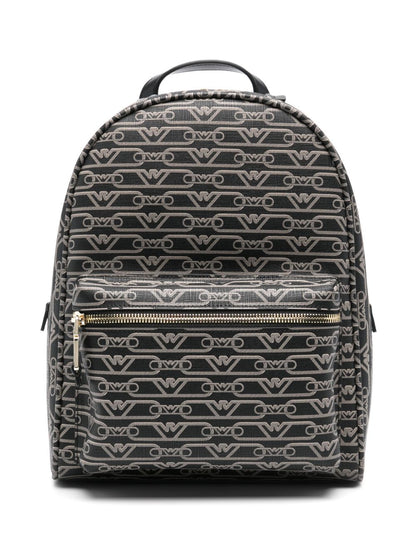 Allover logo backpack