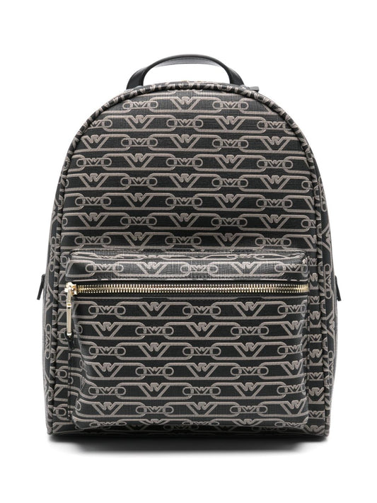 Allover logo backpack