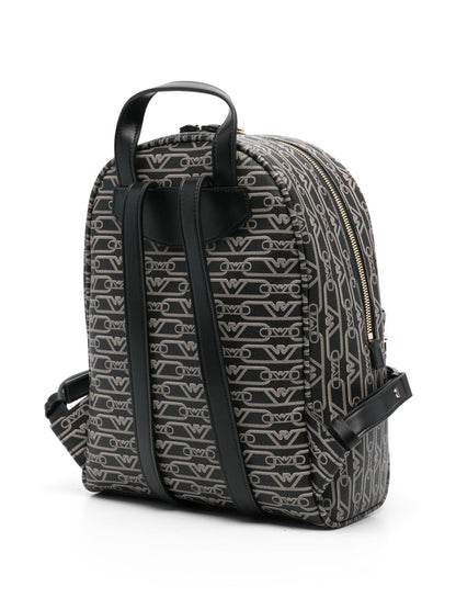 Allover logo backpack