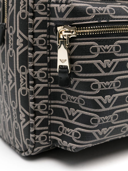 Allover logo backpack