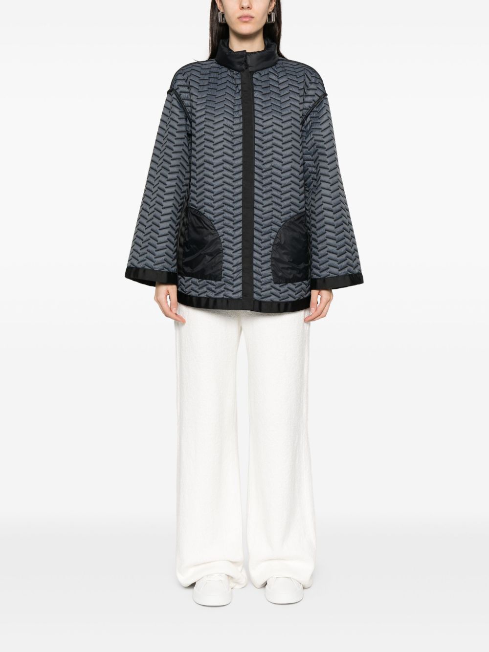 Nylon blouson jacket