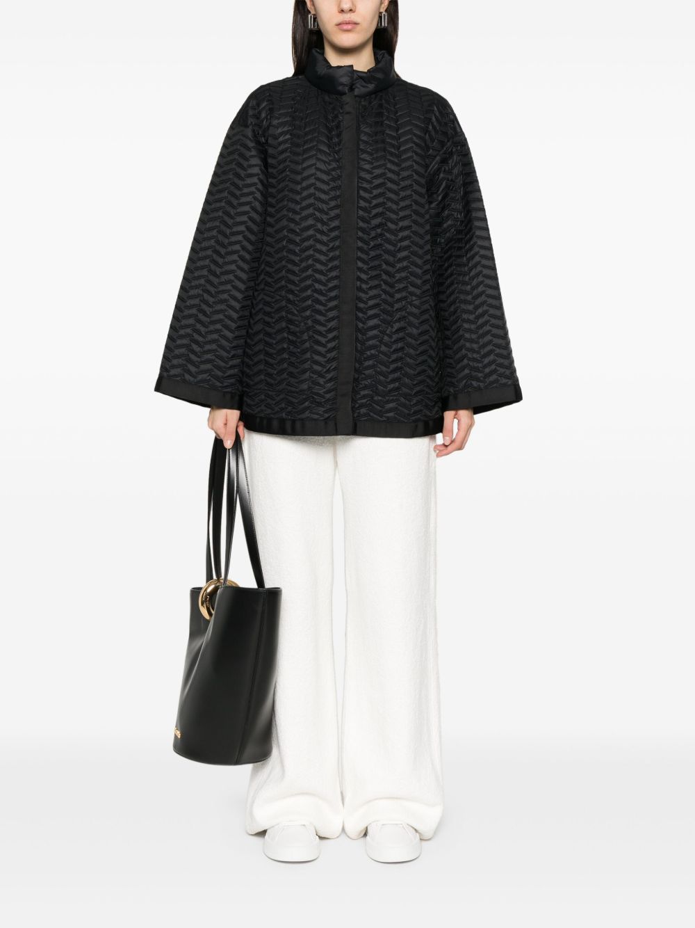 Nylon blouson jacket