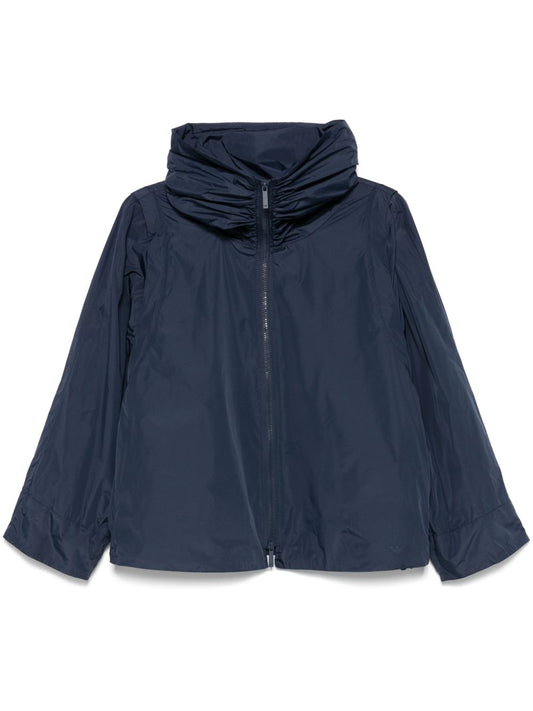 Hooded blouson jacket