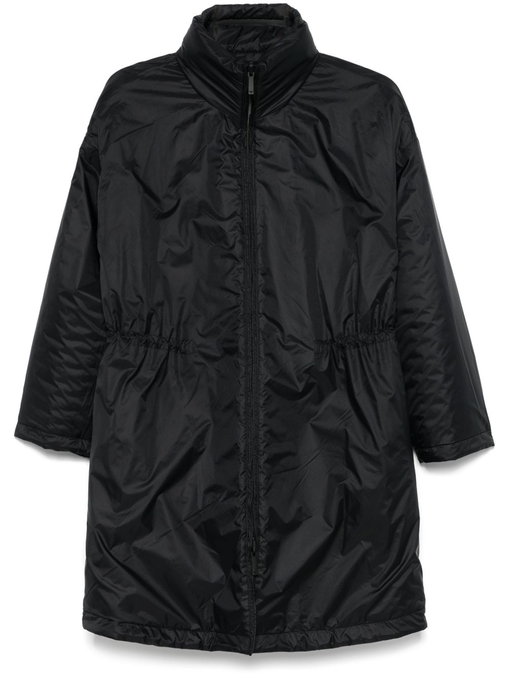 Nylon midi coat