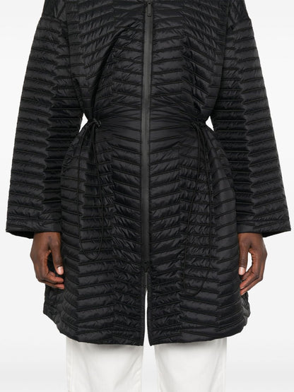 Nylon midi coat