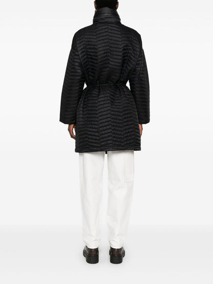 Nylon midi coat
