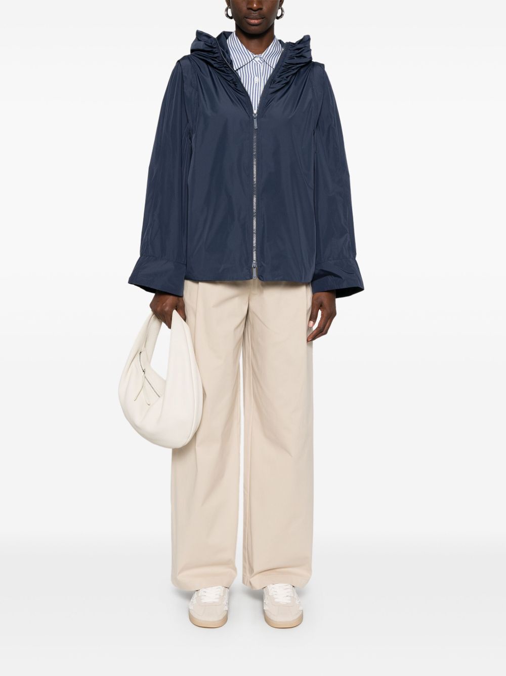 Cotton wide-leg trousers