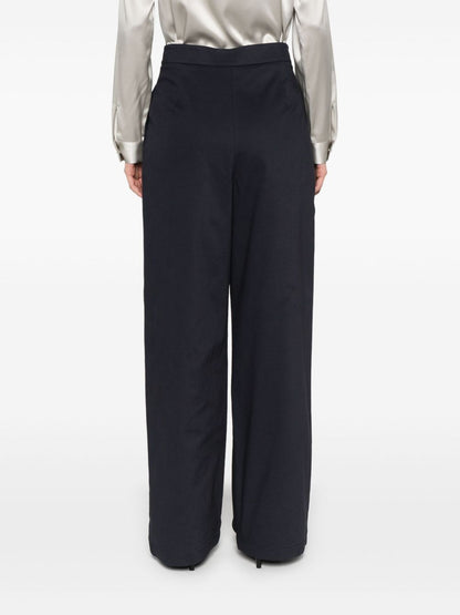 Cotton wide-leg trousers