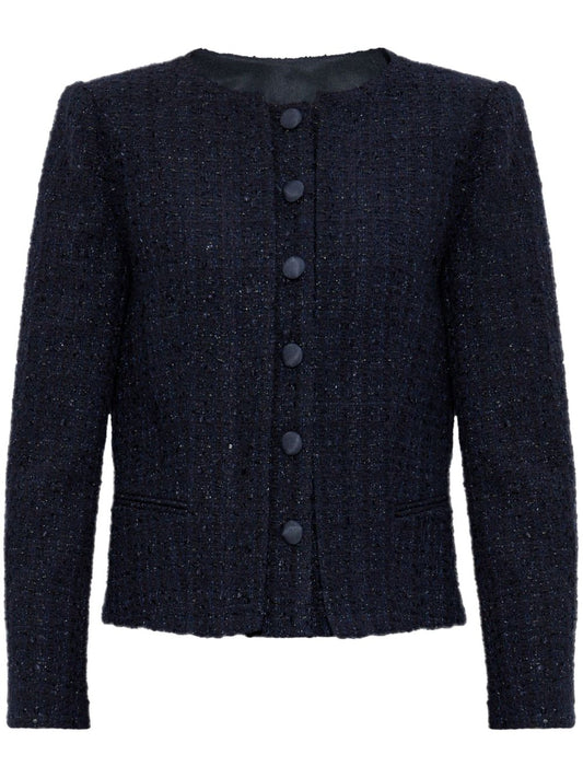 Tweed short blazer jacket
