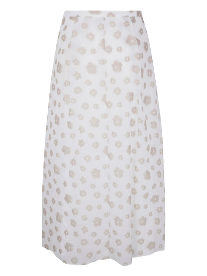 Printed midi skirt