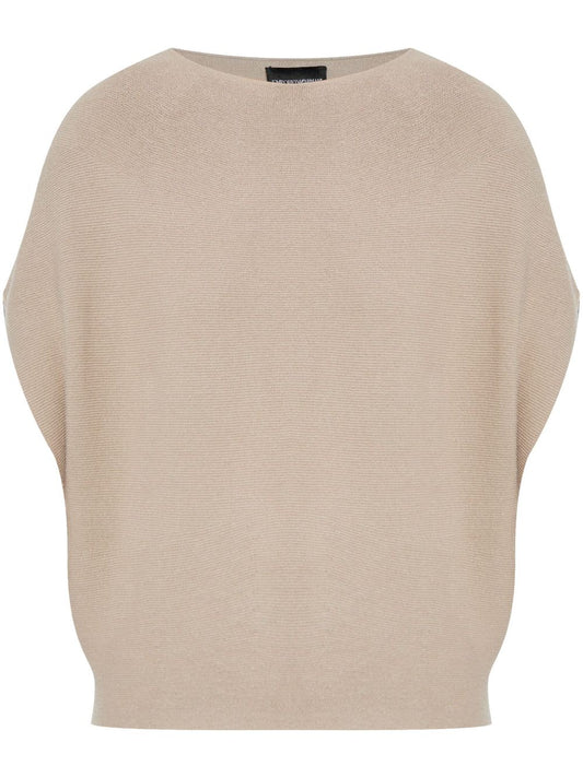 Cotton blend knitted top