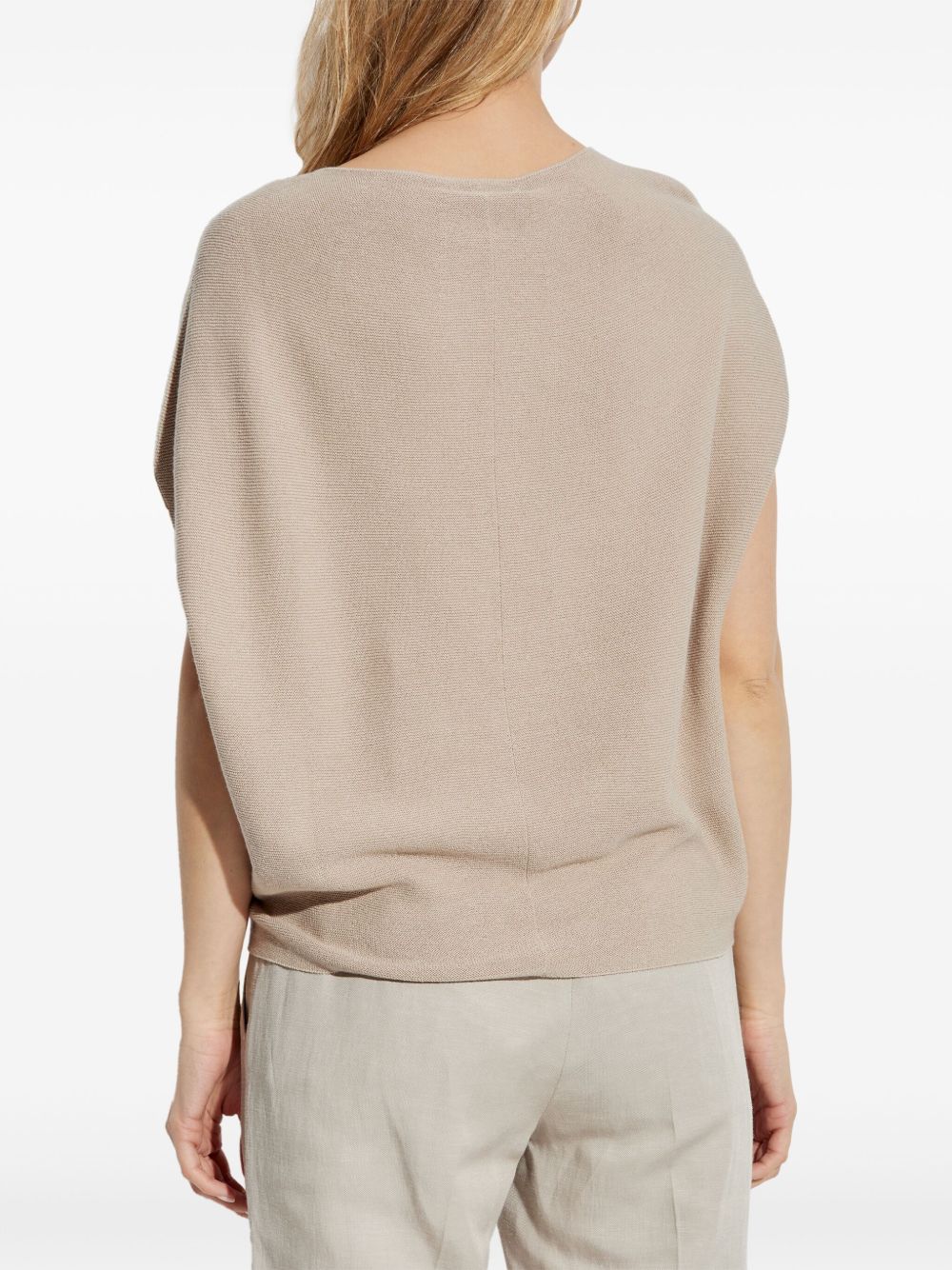 Cotton blend knitted top