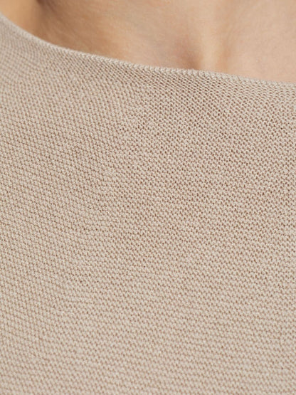 Cotton blend knitted top