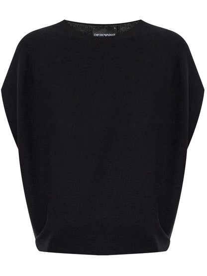 Cotton blend knitted top