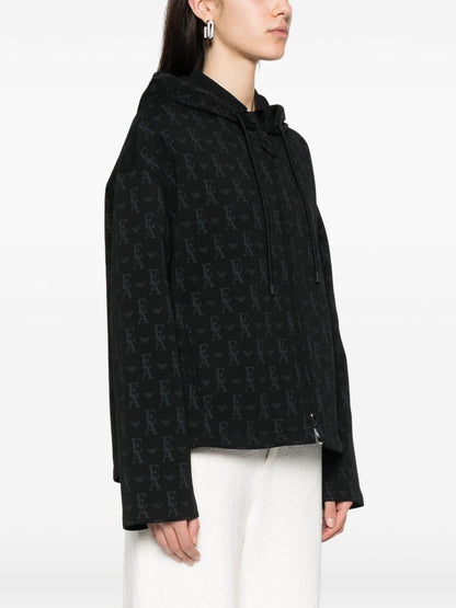 Allover logo hoodie