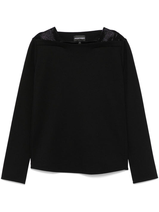 Boat neck sweater
