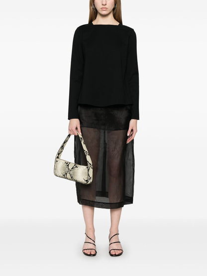 Boat neck sweater