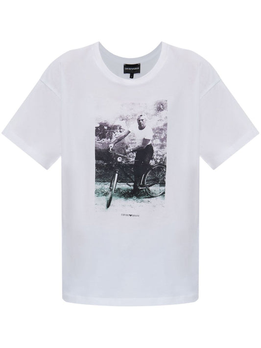 Printed cotton t-shirt