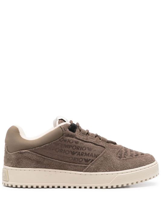 Suede leather sneakers
