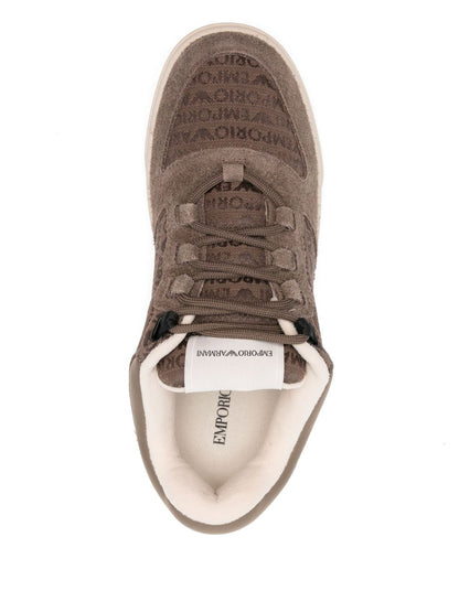 Suede leather sneakers