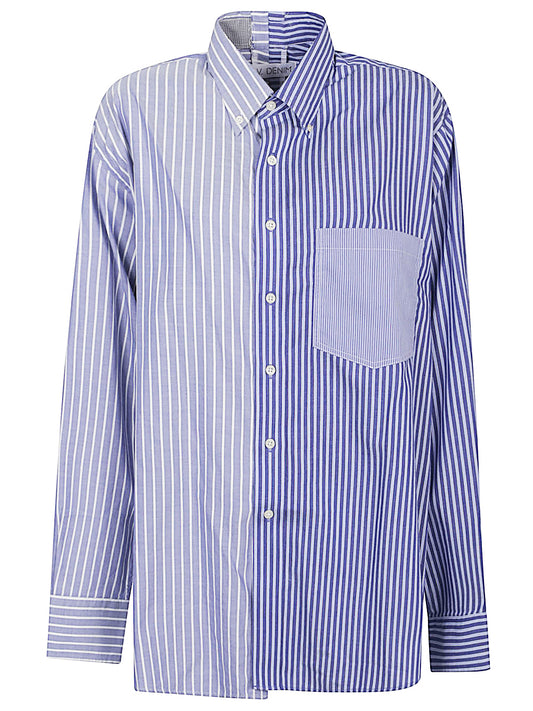Striped denim shirt