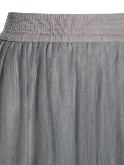 Tulle midi skirt