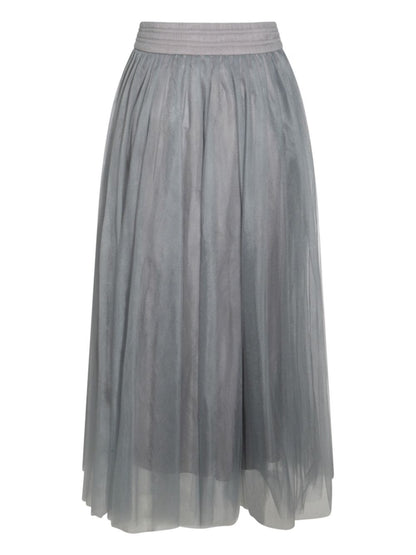Tulle midi skirt