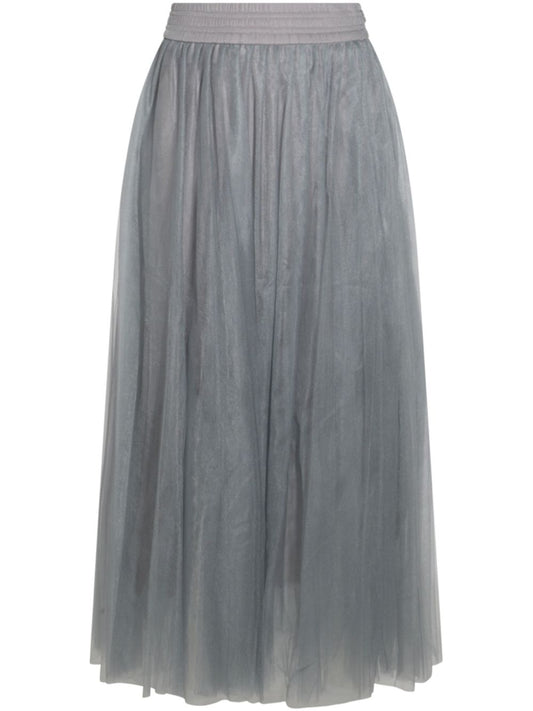 Tulle midi skirt