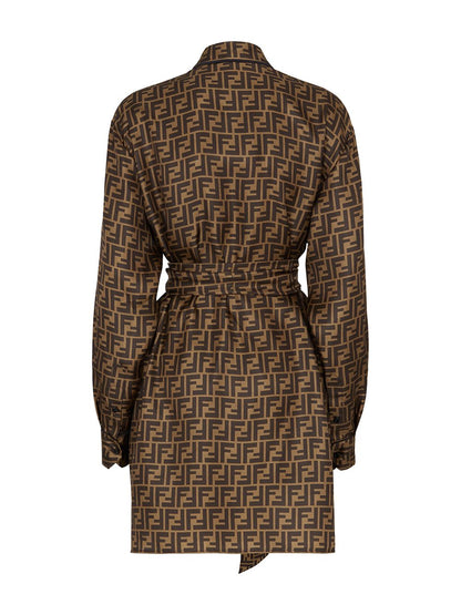 Ff silk shirtdress
