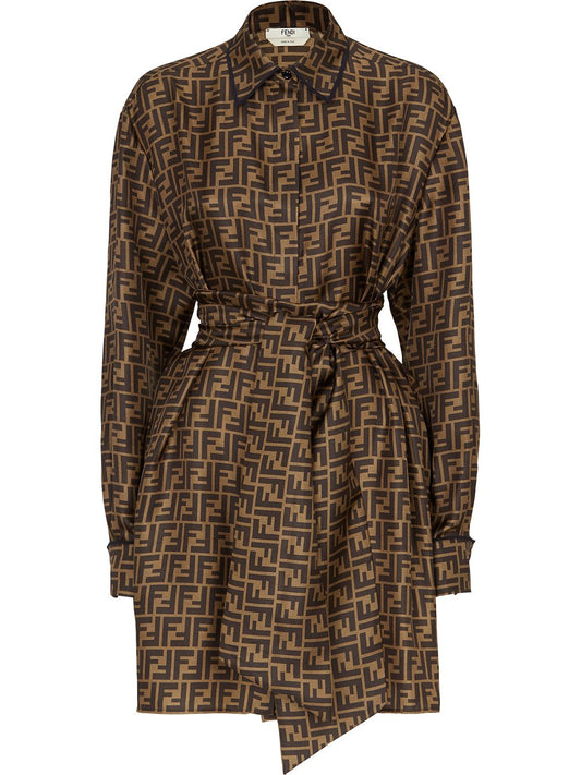 Ff silk shirtdress