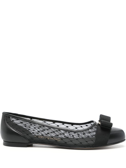 Varina mesh leather ballet flats