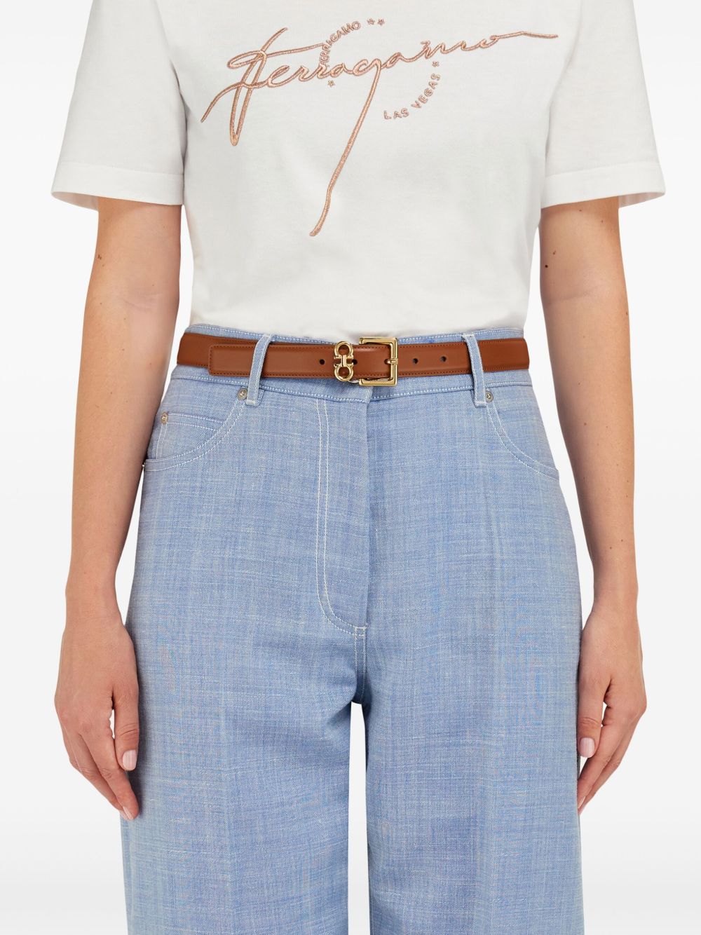 Leather belt