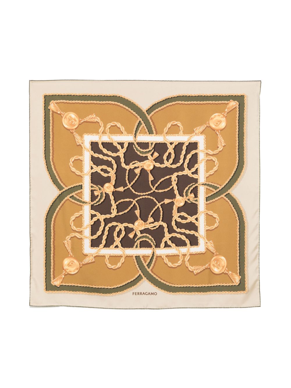 Printed silk foulard