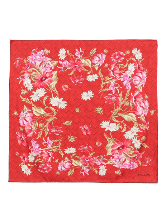 Printed silk foulard
