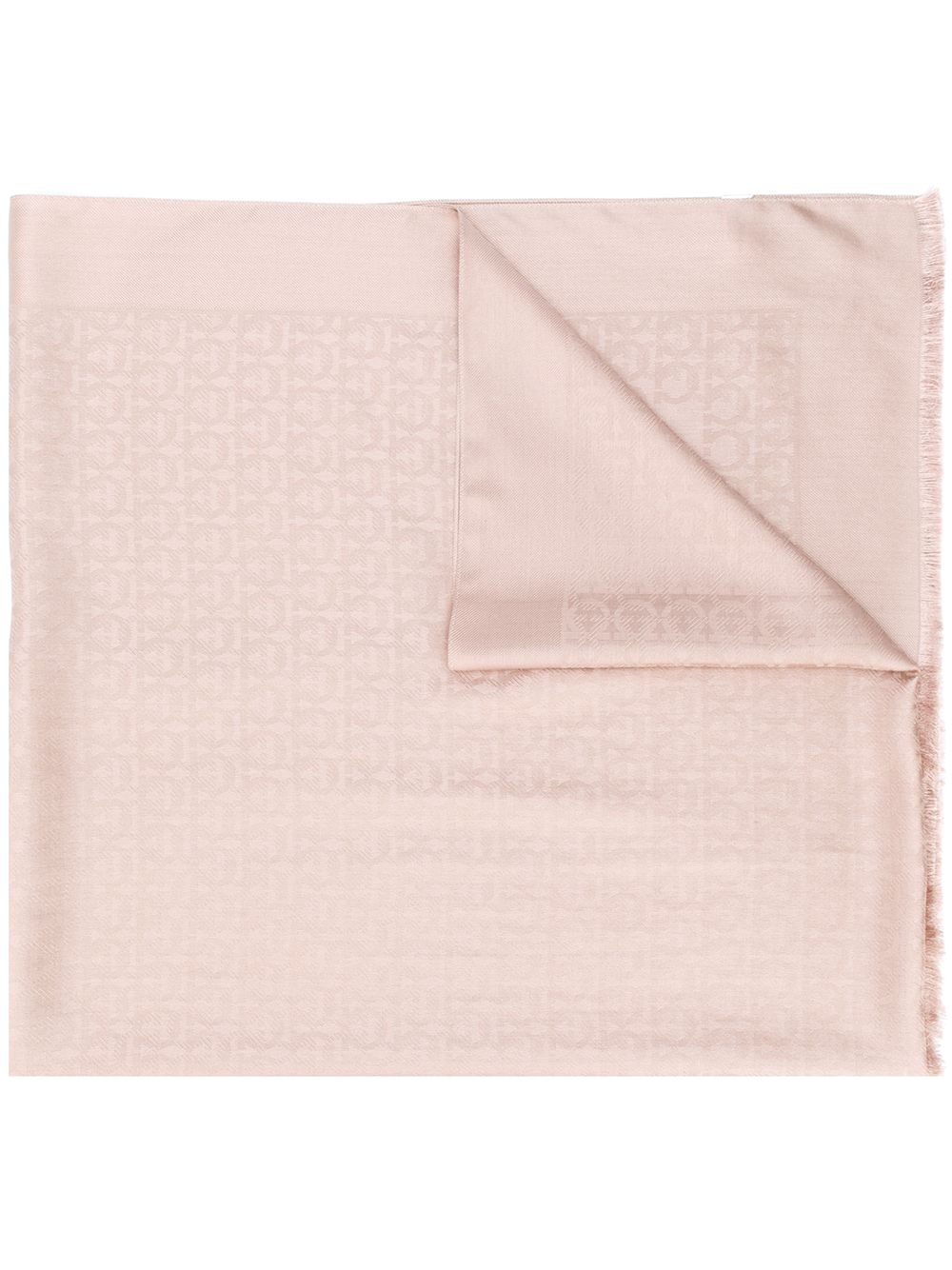 Gancini silk and wool stole