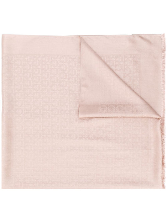 Gancini silk and wool stole
