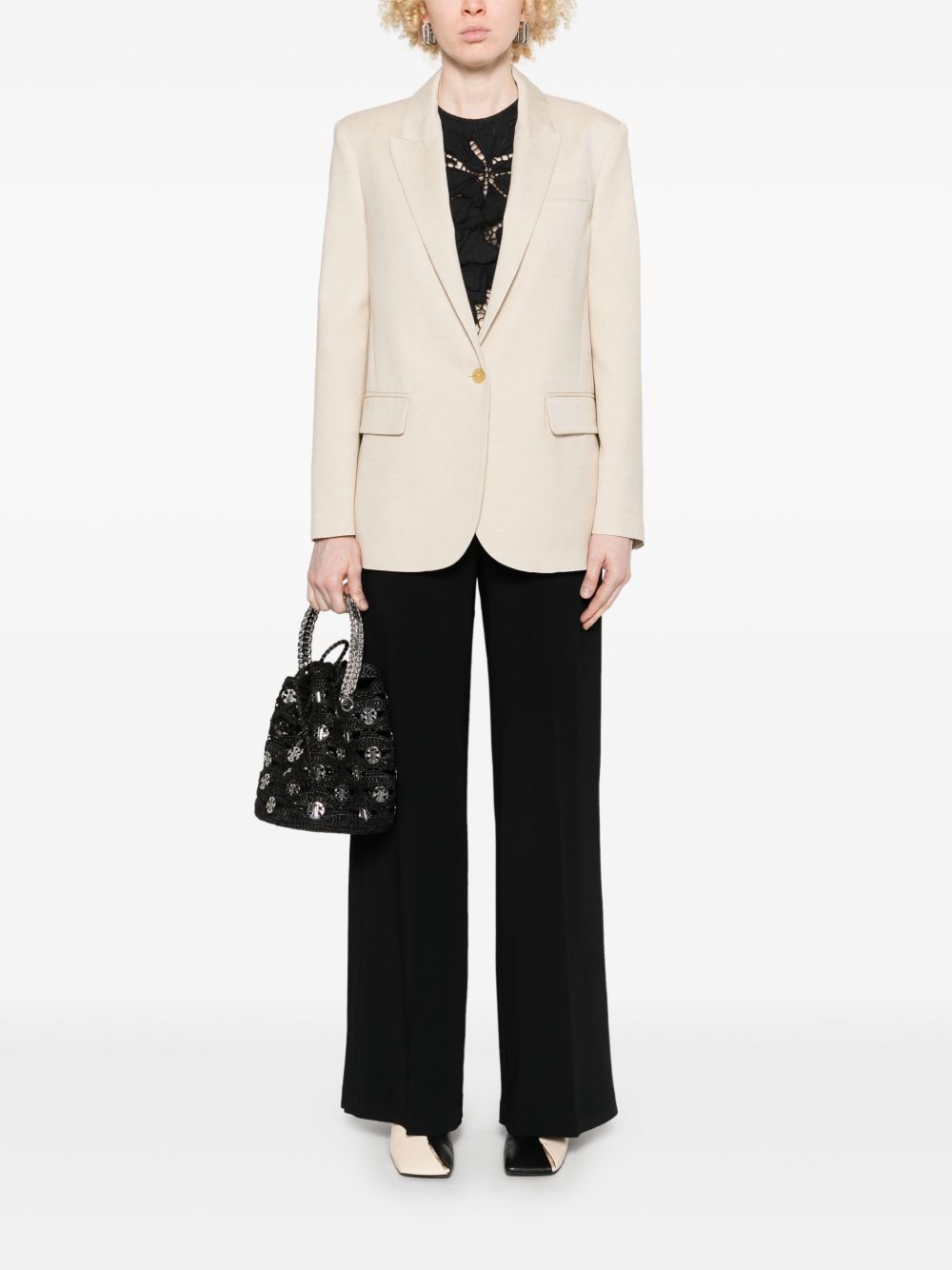 Single-breasted blazer jacket