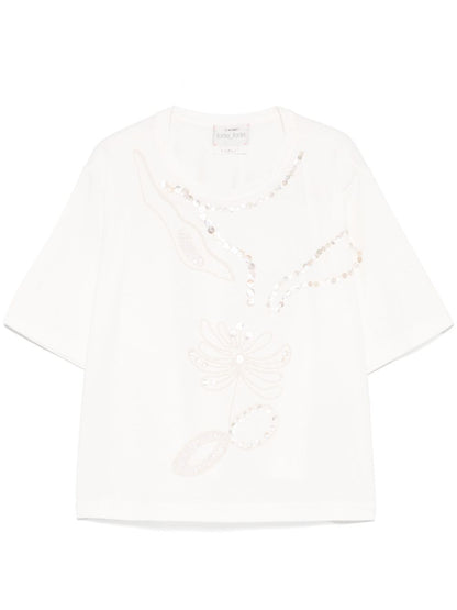 Embroidered cotton t-shirt