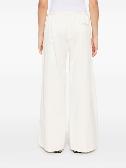 Cotton wide-leg trousers