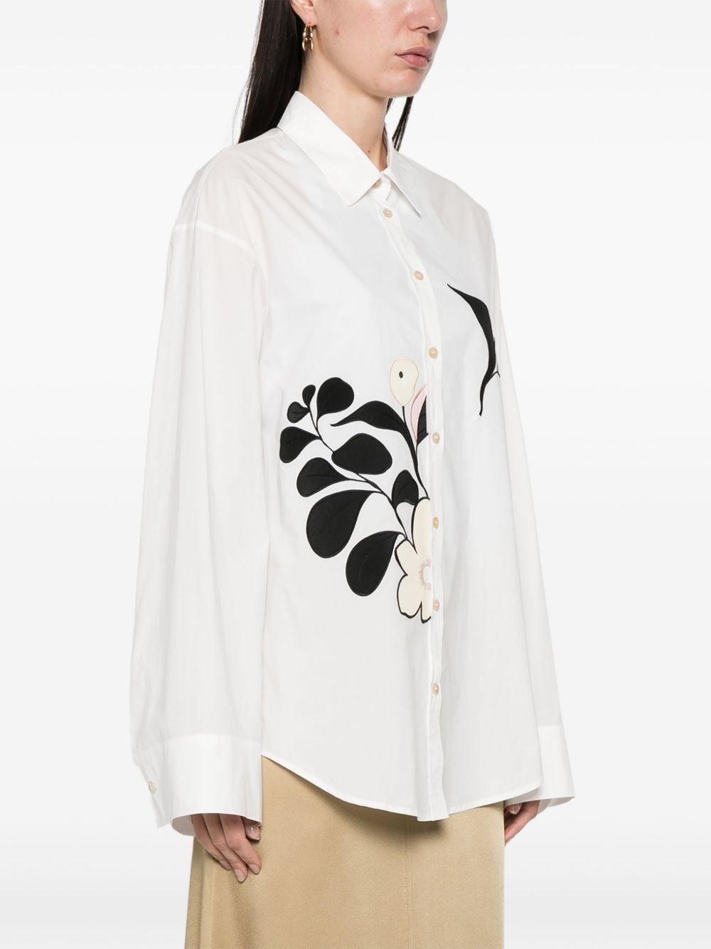Embroidered cotton shirt