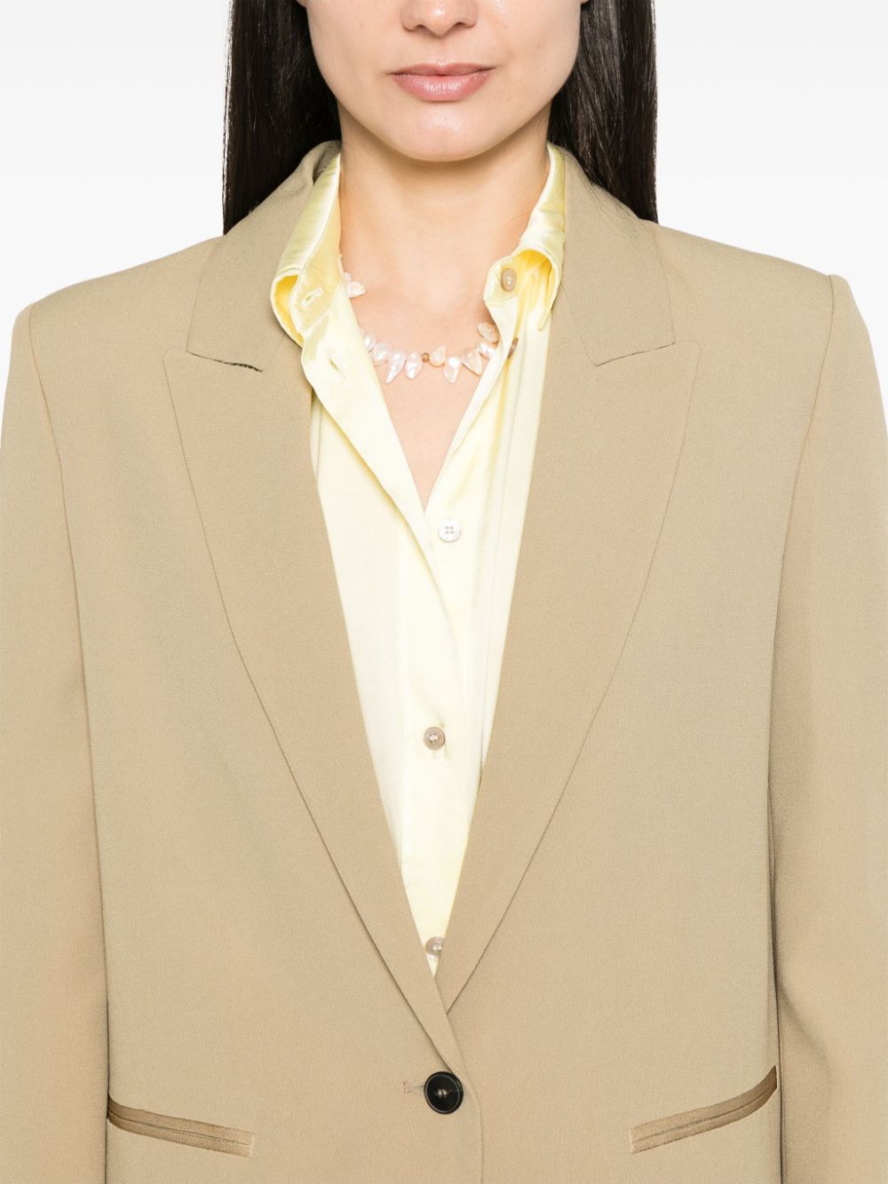 Single-breasted blazer jacket