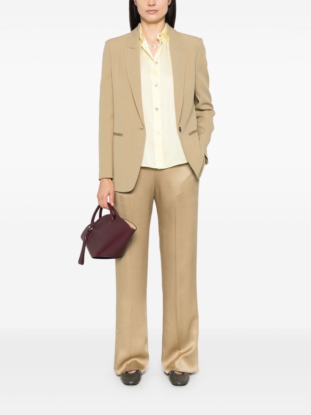Straight leg trousers