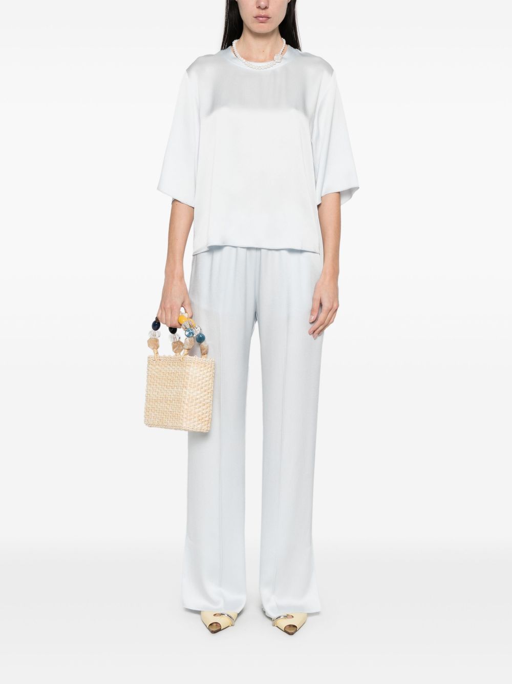 Straight leg trousers
