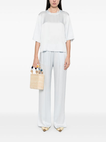 Straight leg trousers