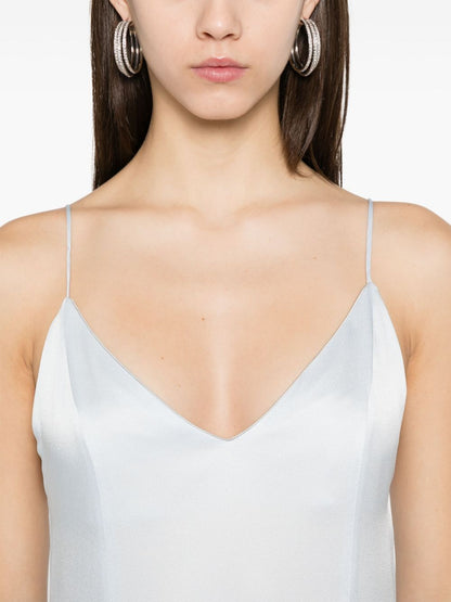 Satin midi slipdress